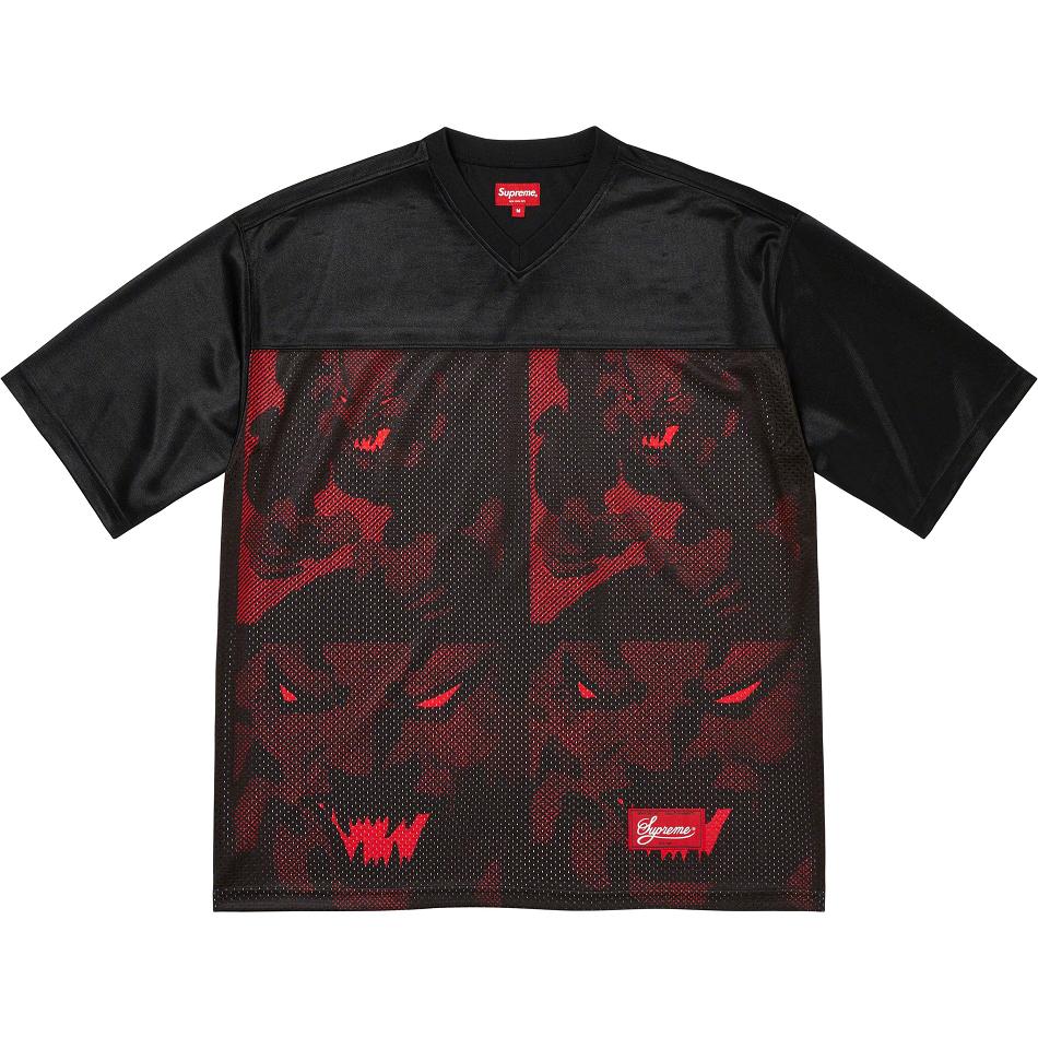 Black Supreme Ronin Football Jersey Sweaters | Supreme 324MA